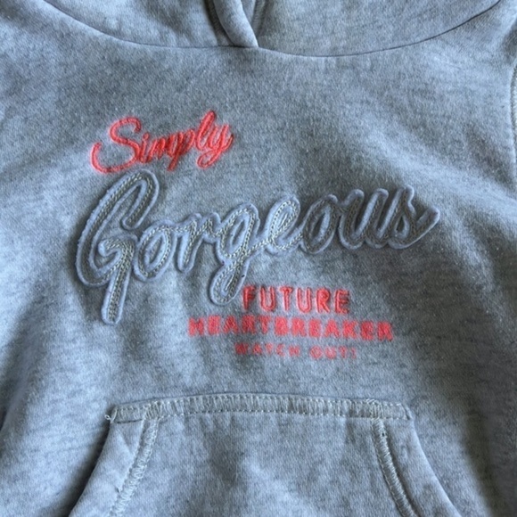 Carters White and Neon Pink Hoodie Size 24 months - Picture 2 of 8